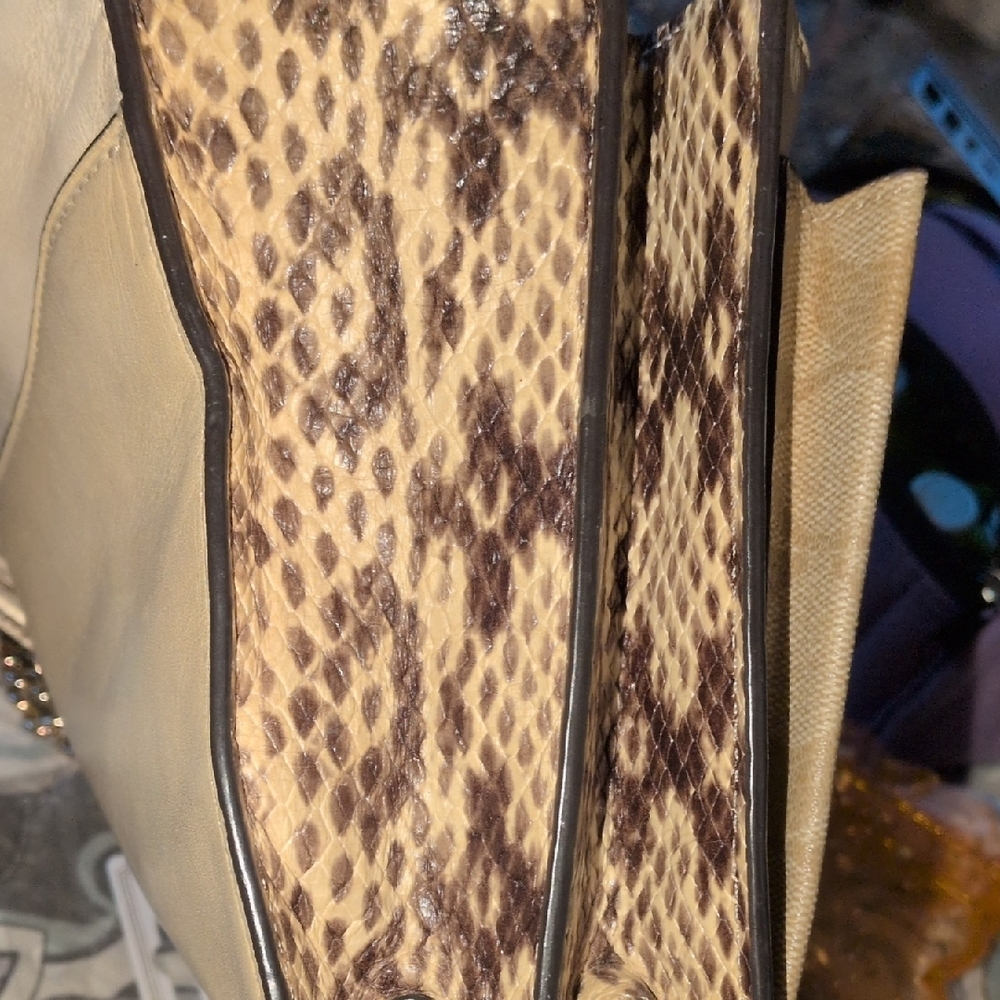 Coach Klare Crossbody Signature With Snake Texture On Sides - Picture 6 of 10